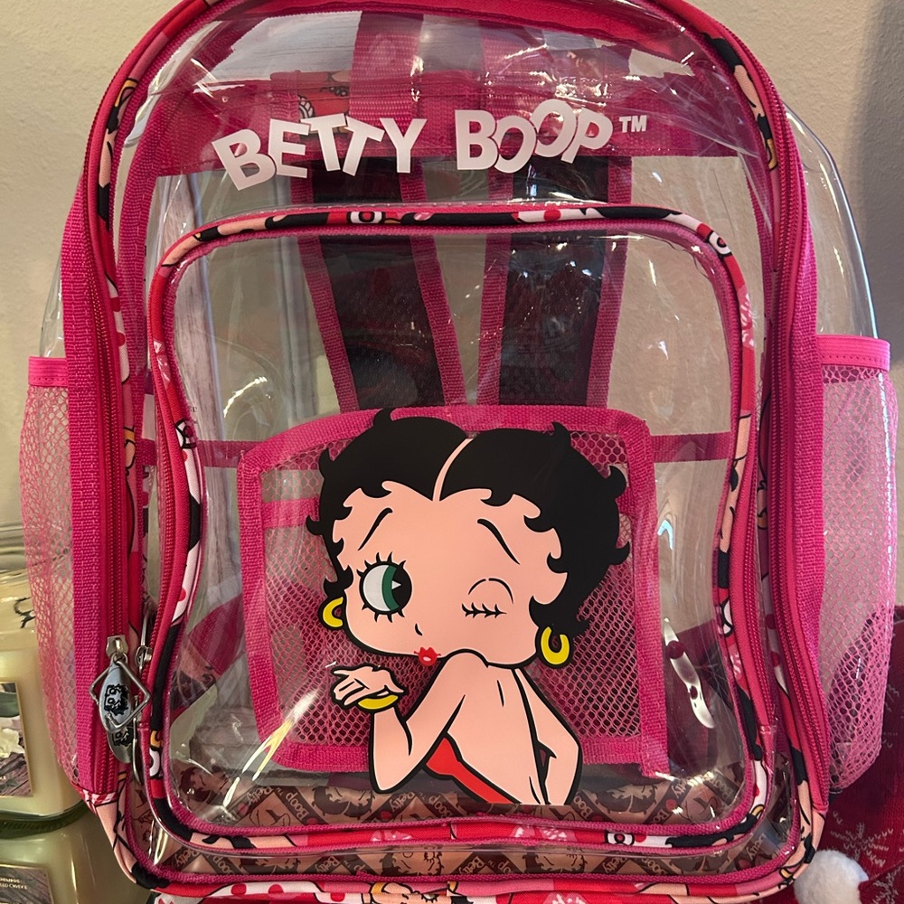 Betty Boop clear backpack